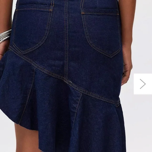 Urban Outfitters BDG Kiko Asymmetrical Denim Midi Skirt - Picture 3 of 14